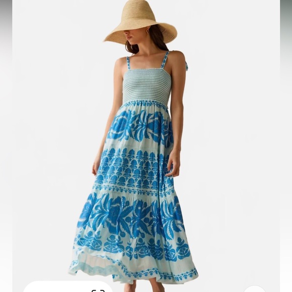Omika Blue and White Maxi Dress - NWT - size M